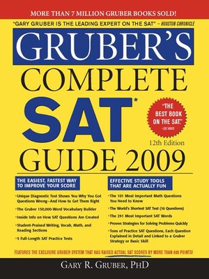 cover image of Gruber’s Complete SAT Guide 2009